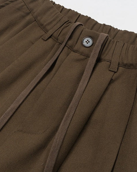 Pantaloni Uomo Dritti in Tessuto Fluido