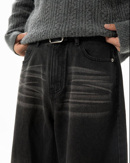 Jeans Uomo Dritti Sfumati