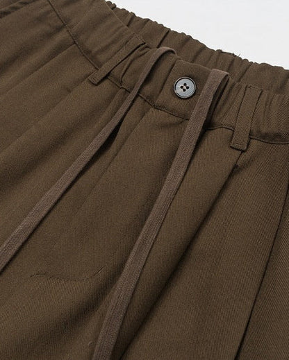 Pantaloni Uomo Dritti in Tessuto Fluido