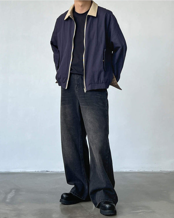 Jeans Uomo Dritti Vita Media