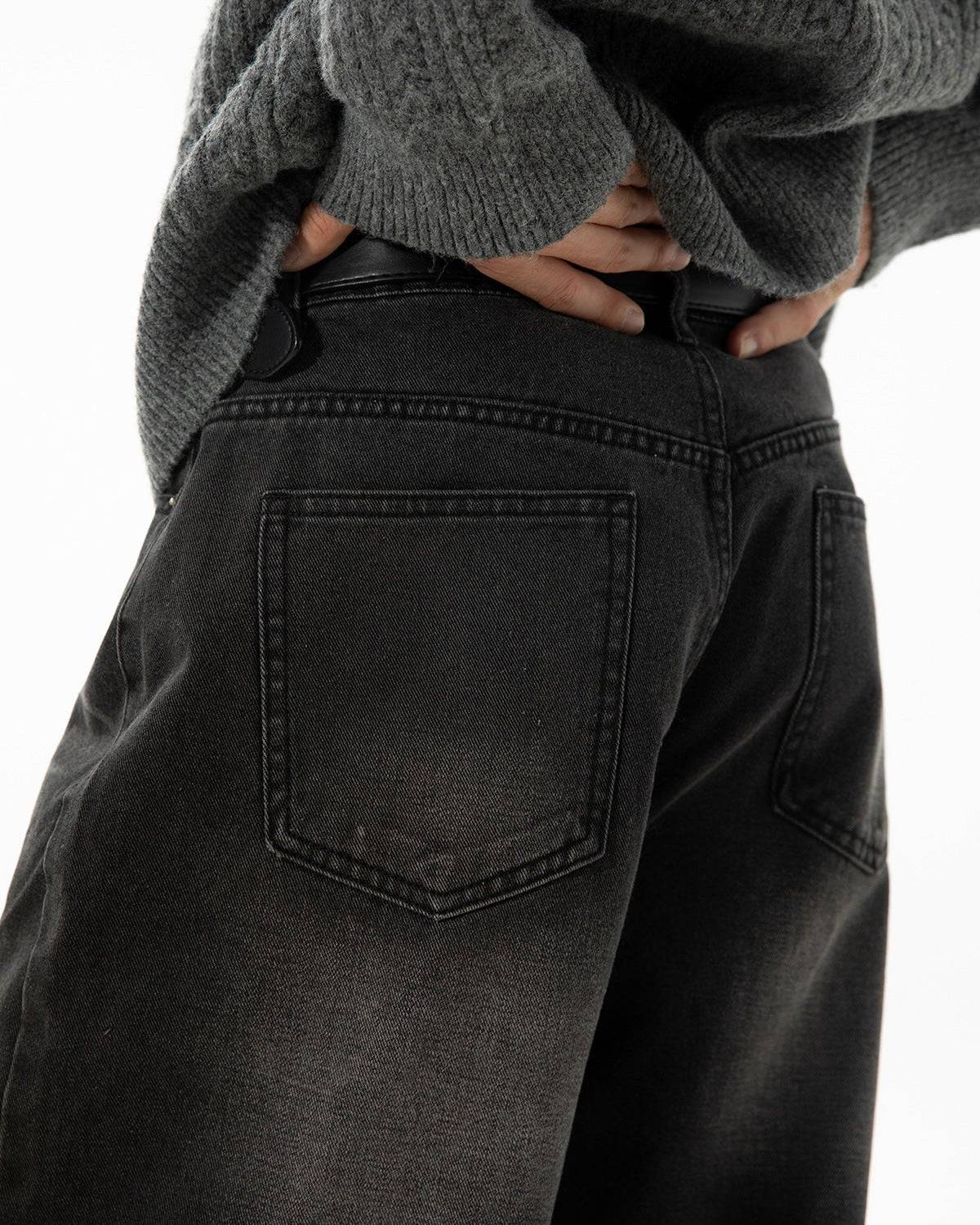 Jeans Uomo Dritti Sfumati