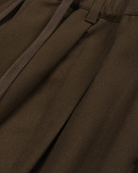 Pantaloni Uomo Dritti in Tessuto Fluido