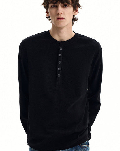 Maglia Serafino Uomo a Nido d'Ape in Cotone