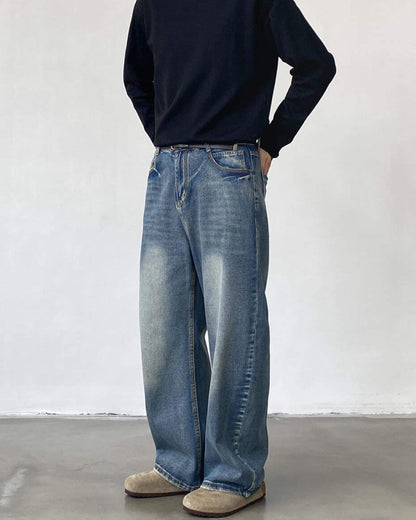 Jeans Larghi Uomo Loose Fit