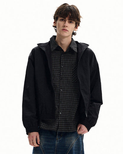 Giubbotto Uomo Antivento con Zip in Nylon