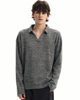 Maglione Uomo Polo in Maglia di Lana