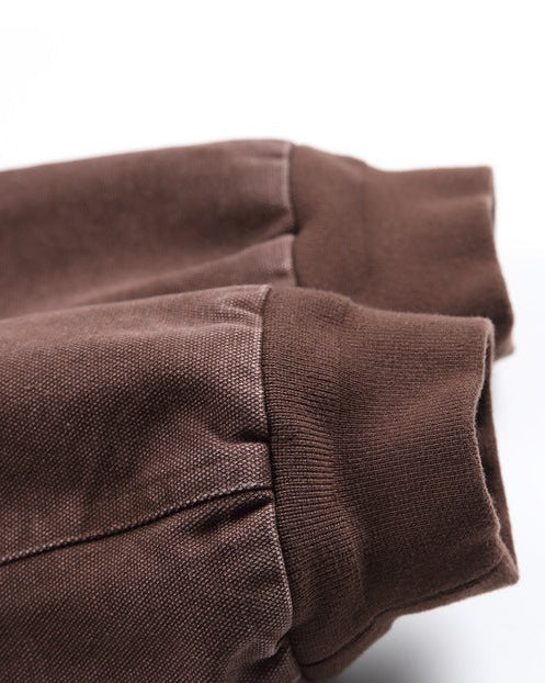 Cardigan Uomo con Cappuccio e Zip Integrale