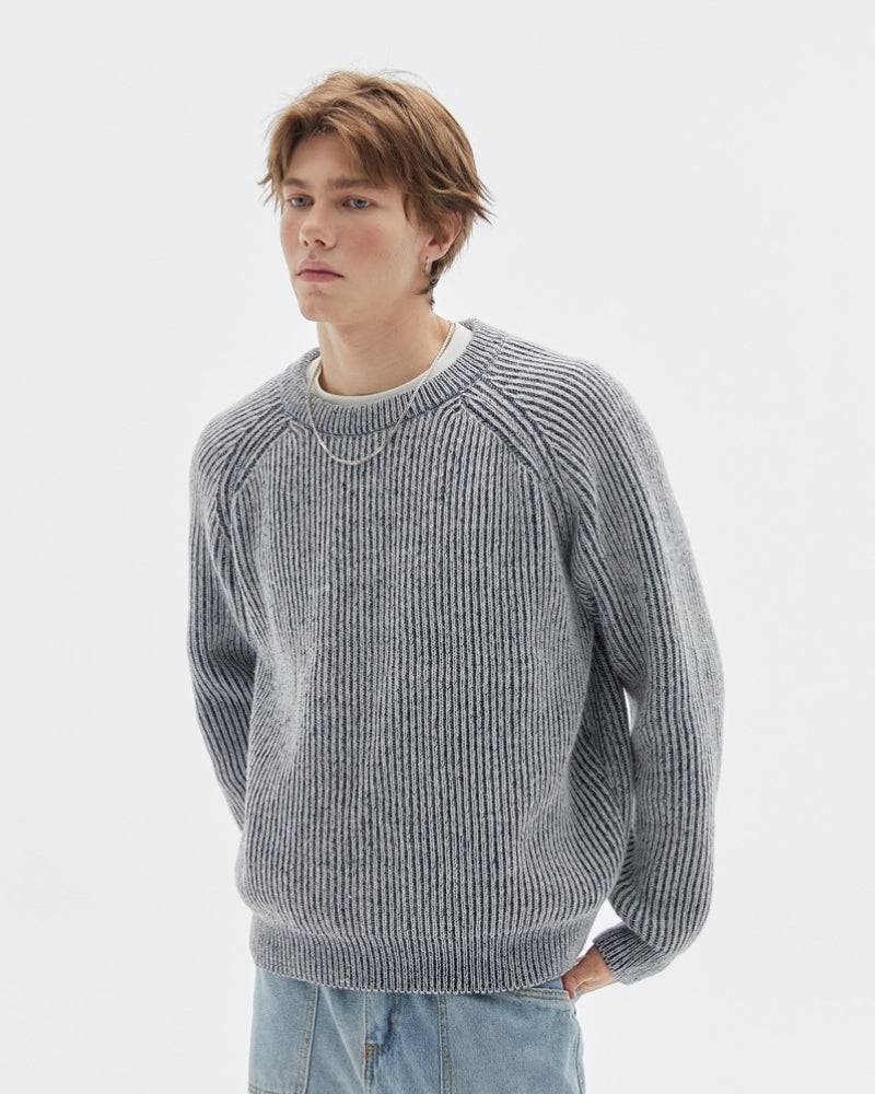 Maglione Uomo Girocollo a Coste