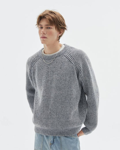 Maglione Uomo Girocollo a Coste
