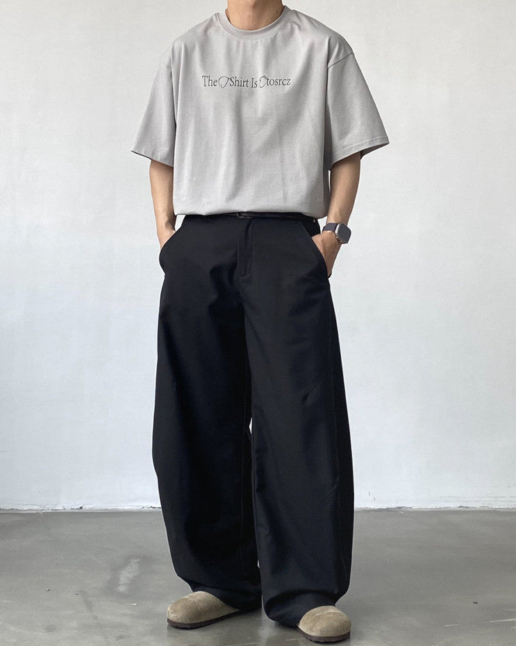 Pantaloni Larghi Uomo Casual Sartoriali