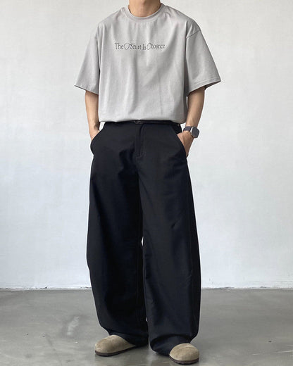 Pantaloni Larghi Uomo Casual Sartoriali