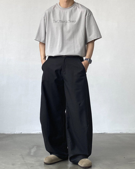 Pantaloni Larghi Uomo Casual Sartoriali
