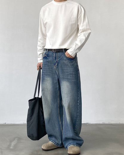 Jeans Larghi Uomo Loose Fit