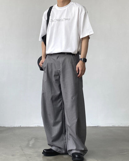 Pantaloni Larghi Uomo Casual Sartoriali