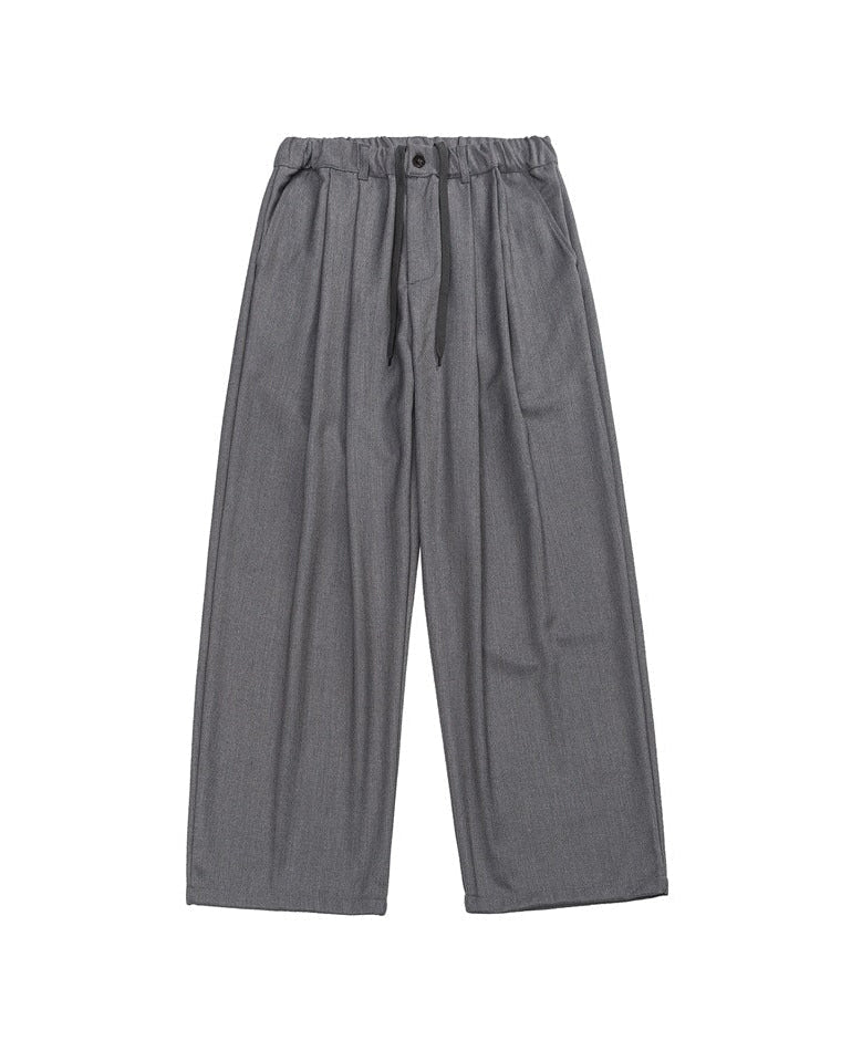 Pantaloni Uomo Dritti in Tessuto Fluido