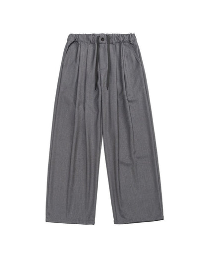 Pantaloni Uomo Dritti in Tessuto Fluido