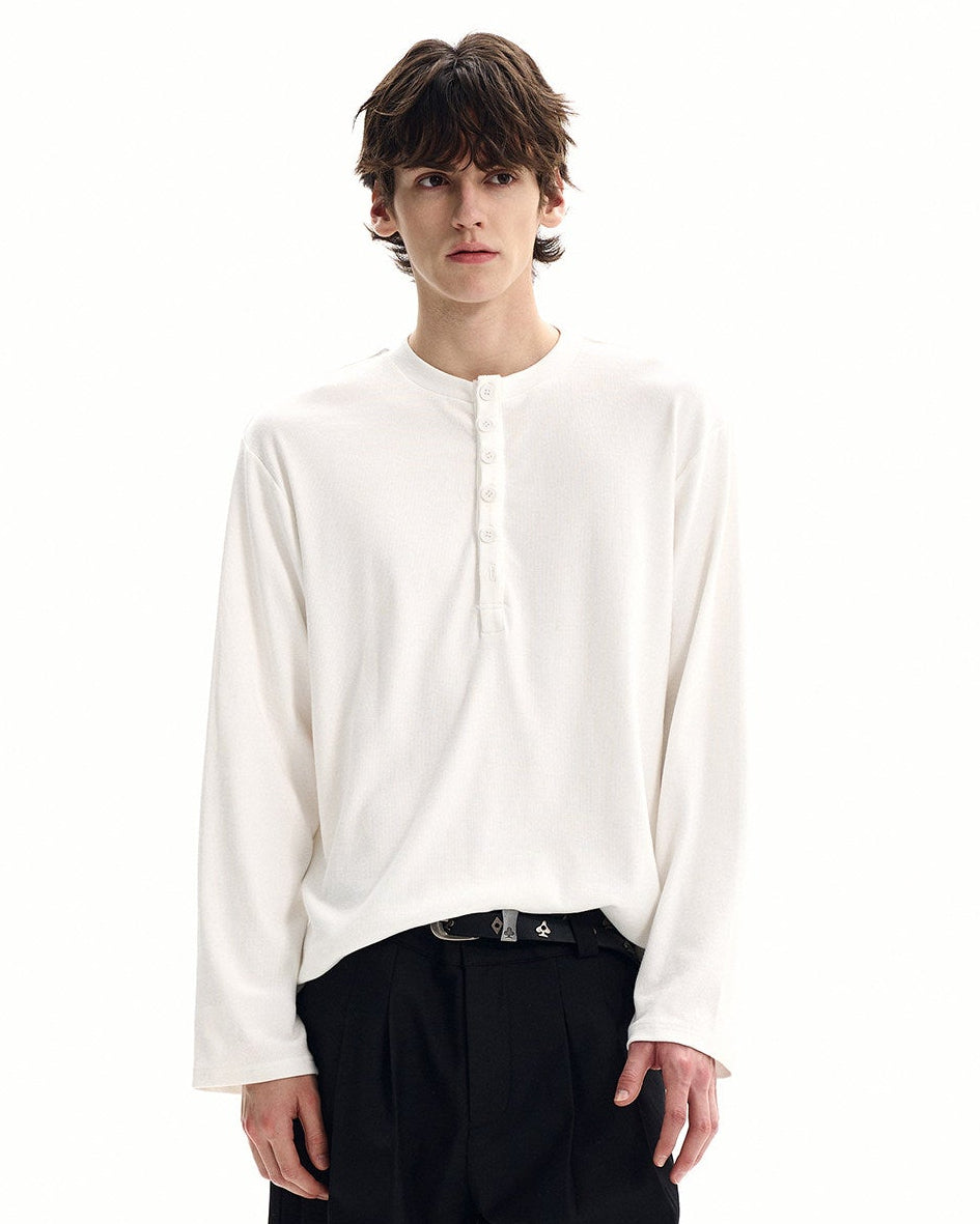 Maglia Serafino Uomo a Nido d'Ape in Cotone