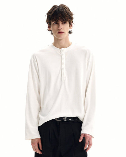 Maglia Serafino Uomo a Nido d'Ape in Cotone
