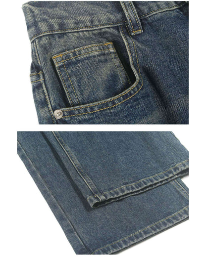 Jeans Uomo Dritti Vita Media