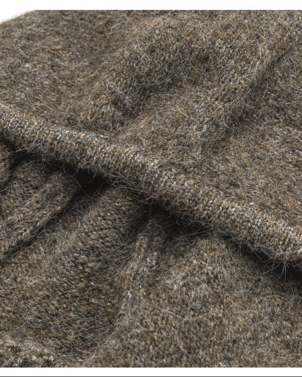 Cardigan Uomo con Cappuccio in Misto Lana
