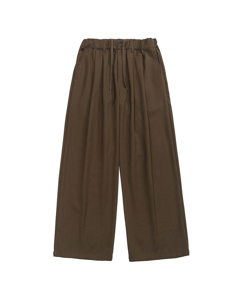 Pantaloni Uomo Dritti in Tessuto Fluido