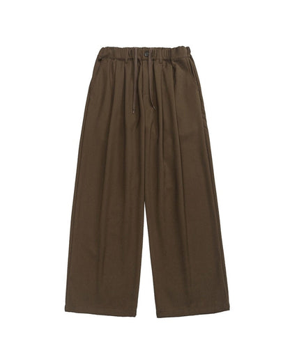 Pantaloni Uomo Dritti in Tessuto Fluido