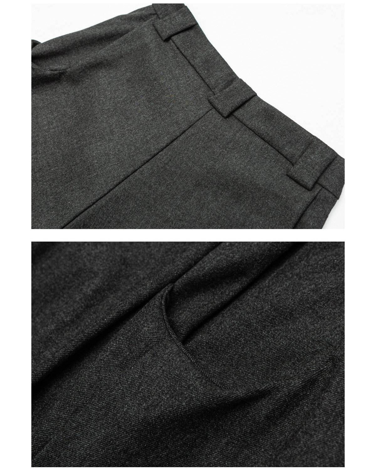 Pantaloni Larghi Uomo con Pinces in Misto Lana