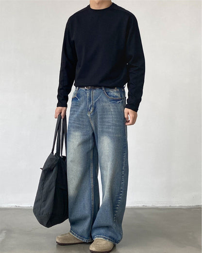 Jeans Larghi Uomo Loose Fit