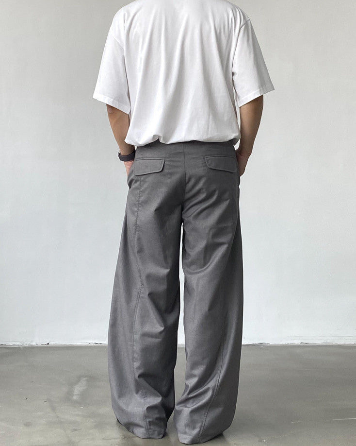 Pantaloni Larghi Uomo Casual Sartoriali