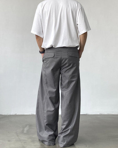 Pantaloni Larghi Uomo Casual Sartoriali