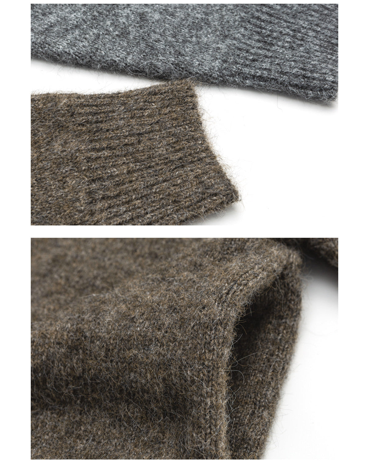 Cardigan Uomo Collo Alto in Lana