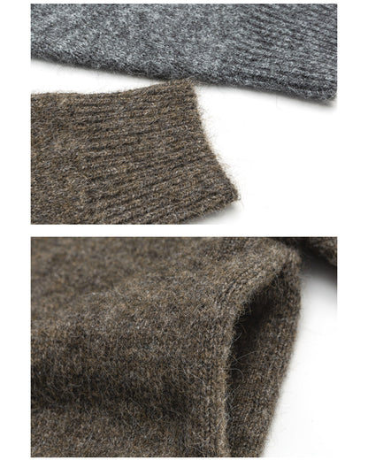 Cardigan Uomo Collo Alto in Lana