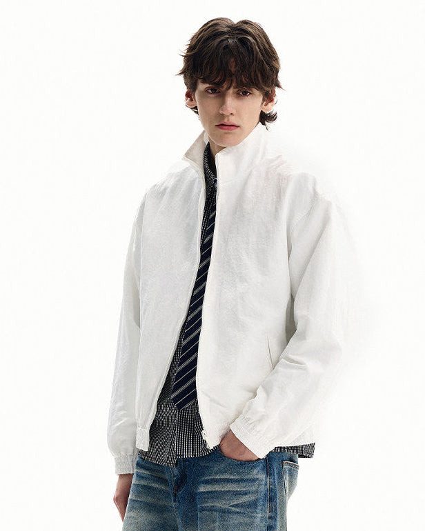 Giubbotto Uomo Antivento con Zip in Nylon