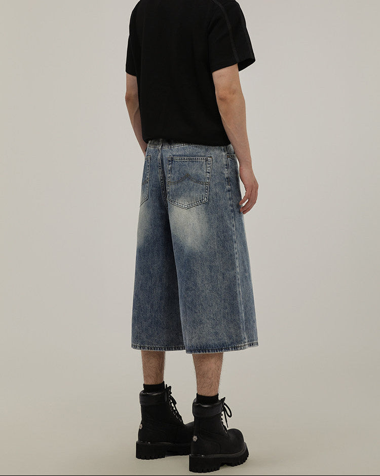 Pantaloncini di Jeans Uomo Larghi