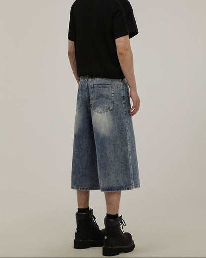 Pantaloncini di Jeans Uomo Larghi