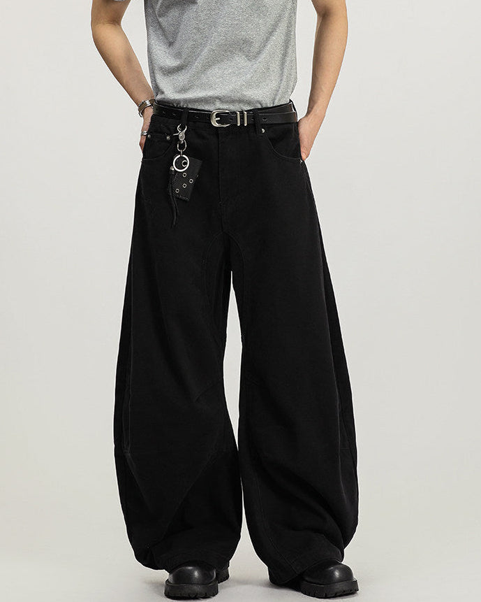 Pantaloni Larghi Uomo Cargo in Cotone