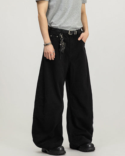 Pantaloni Larghi Uomo Cargo in Cotone