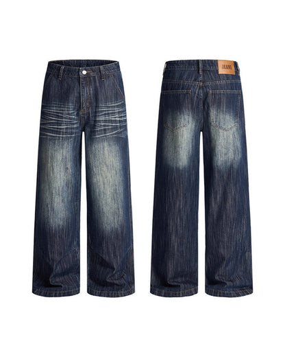 Jeans Uomo con Pinces Sfumati