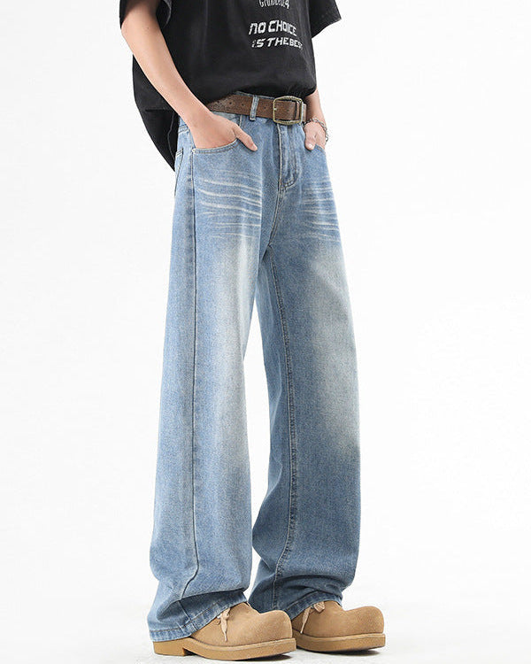 Jeans Uomo Dritti Delavé
