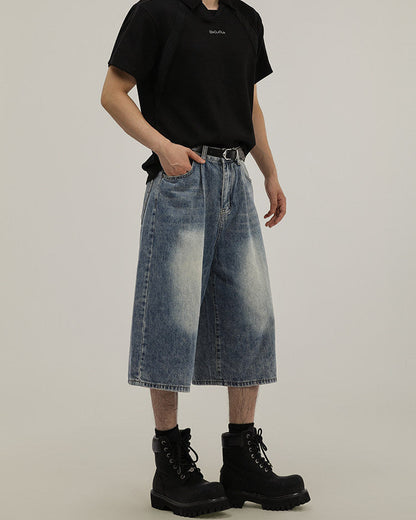 Pantaloncini di Jeans Uomo Larghi