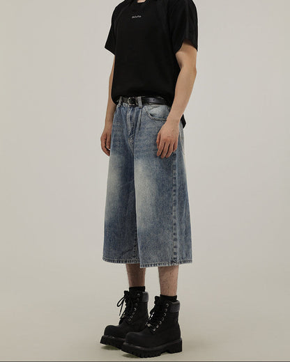 Pantaloncini di Jeans Uomo Larghi