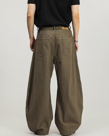 Pantaloni Larghi Uomo Cargo in Cotone