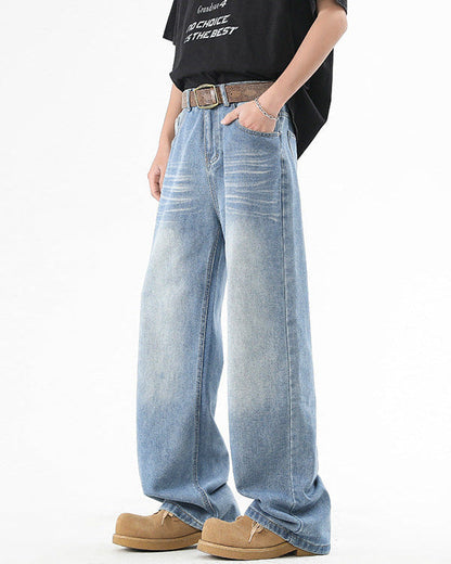 Jeans Uomo Dritti Delavé