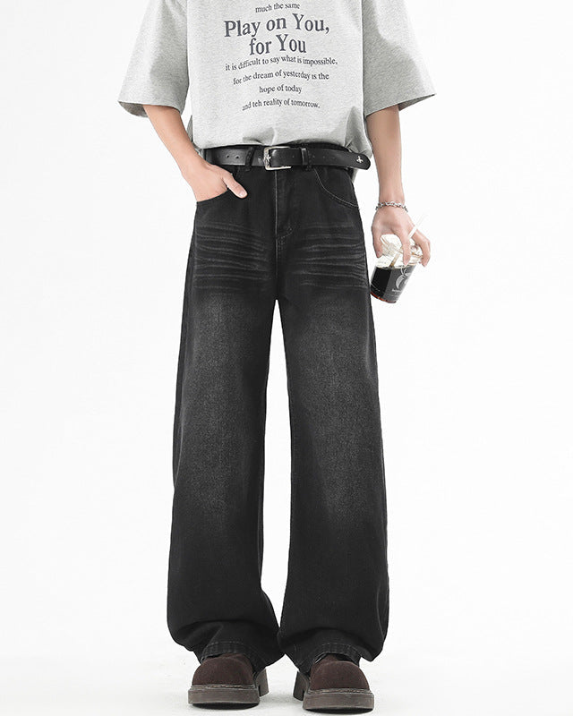 Jeans Uomo Dritti Delavé