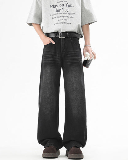 Jeans Uomo Dritti Delavé