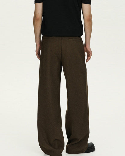 Pantaloni Larghi Uomo in Lana Vergine