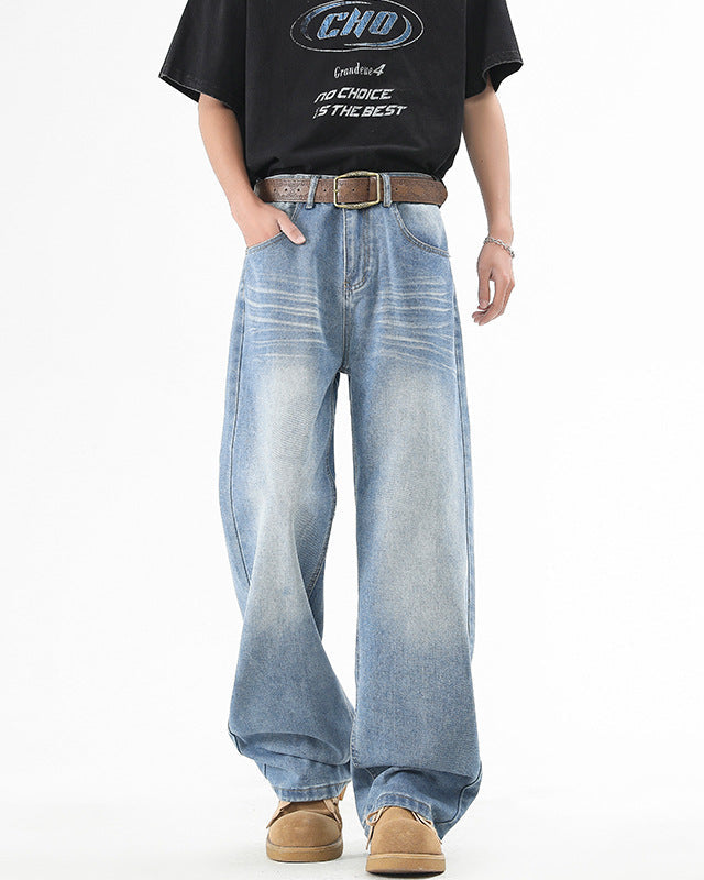 Jeans Uomo Dritti Delavé