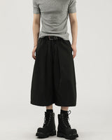 Pantaloni Larghi Uomo Cropped con Pinces