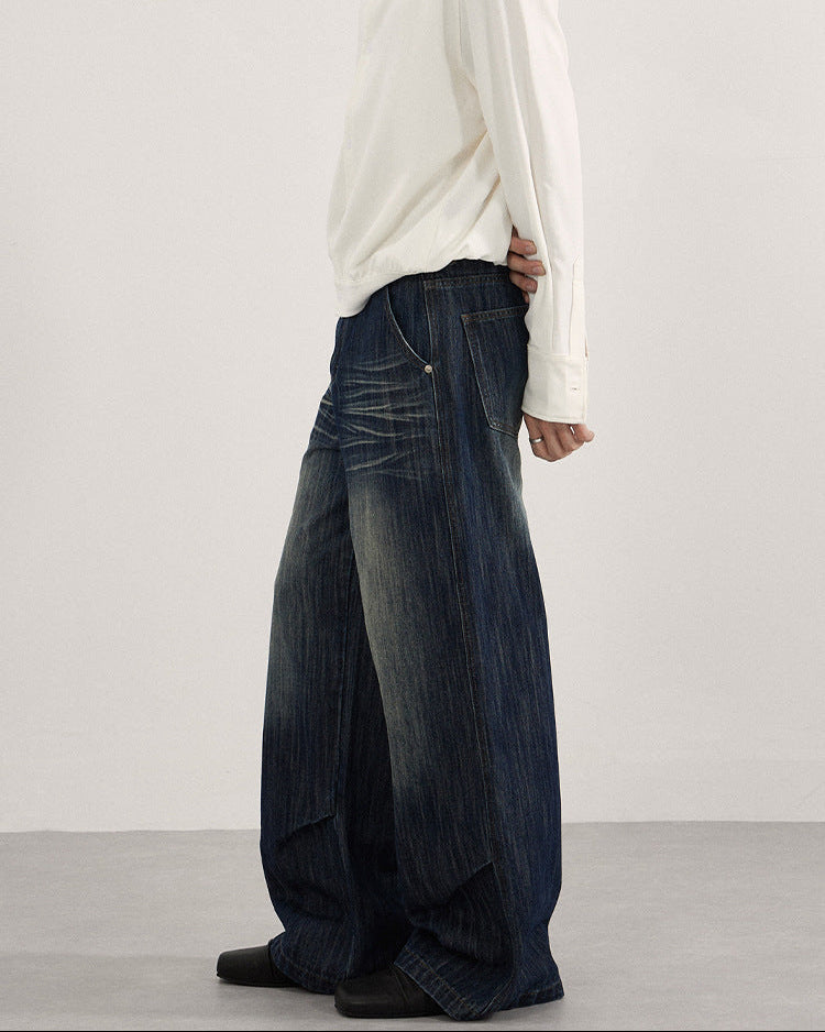 Jeans Uomo con Pinces Sfumati