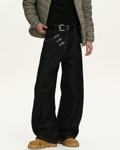 Jeans Larghi Uomo Elasticizzati